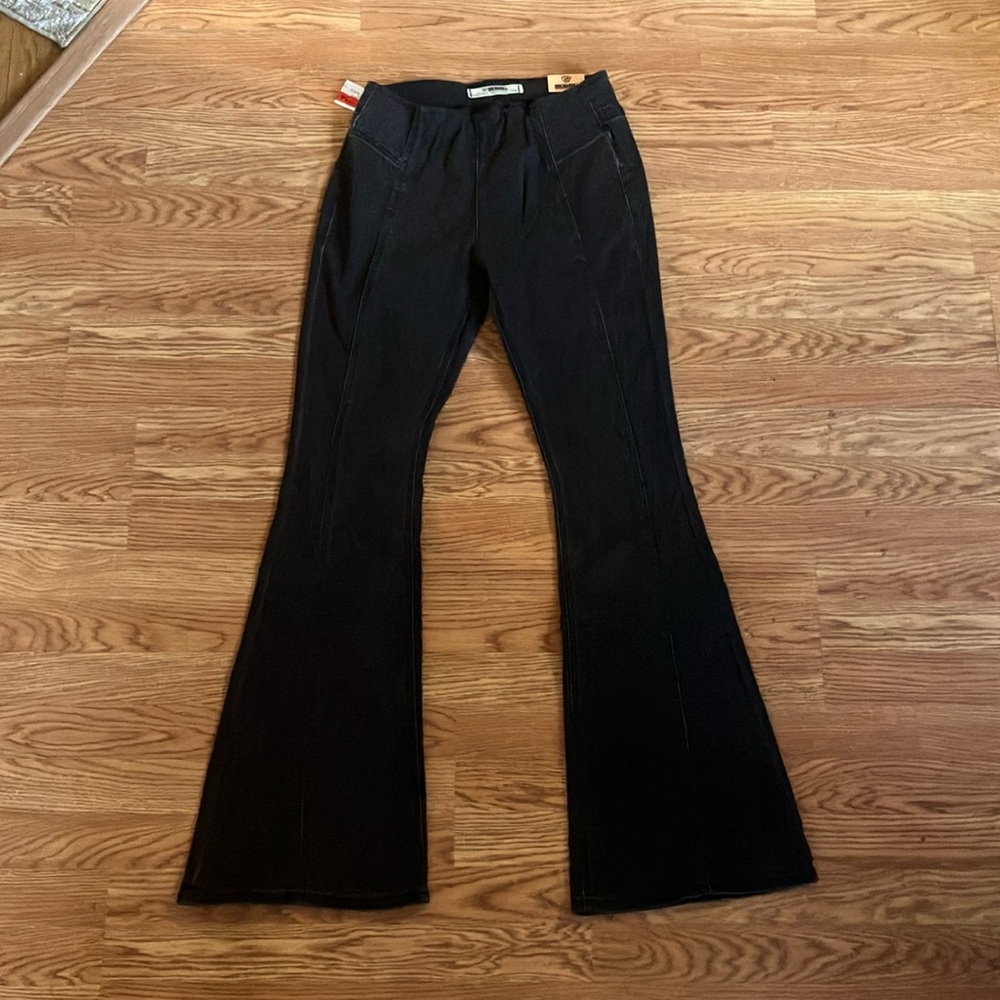 Rock and Roll Black denim Jeans High Rise Flare Bargain Bell Rock & Roll Cowgirl